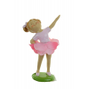 Kislány balerina poly 11,5cm rózsaszín