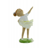 Kislány balerina poly 11,5cm sárga