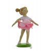 Kislány balerina poly 12cm rózsaszín
