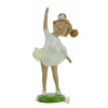 Figura kislány balerina poly 13,5cm sárga