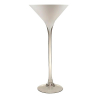 Koktélos pohár üveg H60 D27,5 fehér