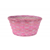 Kosár bambusz D20 H10cm rózsaszín