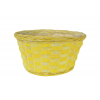 Kosár bambusz D20 H10cm sárga