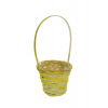 Kosár fonott D8 H6/17cm sárga
