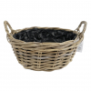 Kosár rattan kerek 35cm natúr