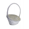 Kosár vessző 34*22*18cm fehér