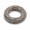 Koszorú rattan 30x30x7.5cm mosott fehér