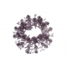 Koszorú selyemvirág 24CM lila
