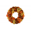 Koszorú tök textil D44 narancs