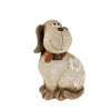 Figura kutya kerámia ülő 32*26*43,5cm szürke