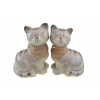 Figura macska kerámia 19cm 2féle szürke