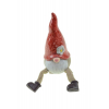 Figura manó kerámia 22cm lógólábú piros