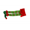 Manó lábak textil 18cm zöld