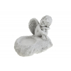Mécsestartó poly angyallal 15*13cm fehér