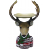 Mécsestartó szarvas poly 16*26cm barna