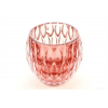 Mécsestartó üveg D10 H8,5 rózsaszín