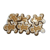 Mézeskalács mézi figura filc 3,5*4cm s/6 csipeszes barna