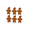 Mézeskalács mézi figura lány poly 3,5cm s/6 barna