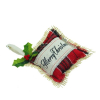Párna textil 15cm Merry Christmas piros