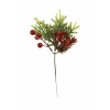 Pick ág 25CM bogyókkal zöld/piros