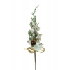 Pick ág alma + csillag 35cm zöld/fehér