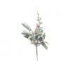 Pick ág csengővel 31CM zúzmarás piros/zöld
