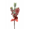 Pick ág karácsonyi 35cm masnival piros