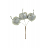 Pick alma 3as 12CM gliltteres ezüst