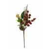 Pick bogyós/vesszős ág 28CM piros/zöld