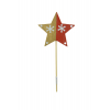 Pick csillag 6*20cm arany/piros