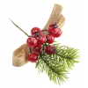 Pick fenyő/bogyó 17cm masnival piros