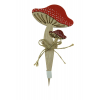 Pick gomba fa 16cm piros