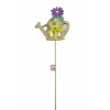 Pick kanna fa 36.5*8*1.3cm virággal lila