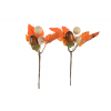 Pick makk ág levelekkel 18cm s/2 barna