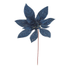 Pick mikulásvirág 23cm glitteres s.kék