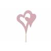 Pick nyitott duplaszív 7*18cm pöttyös pink