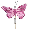 Pick rugós pillangó  6x11cm + 50cm pálcával lila