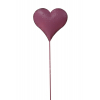 Pick szív fém 7*32.5*0CM pink