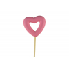 Pick szív nyitott műa. 5*5*0CM pink