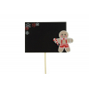 Pick tábla mézis W7.5*H5.5, 15cm fekete