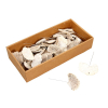 Pick termés taplógomba 10cm  s/40 mosott fehér