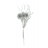 Pick vesszős ág 5terméssel 28CM glitteres ezüst