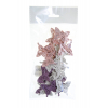 Pillangó fa 4cm s/30 lila/fehér/rózsaszín