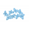 Pillangó poly 2,4cm s/8 kék