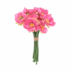 Selyemvirág anemóna csokor 24cm pink