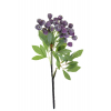 Selyemvirág bogyós ág 39cm lila