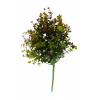 Selyemvirág buxus csokor 36cm narancs