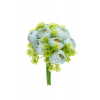 Selyemvirág csokor 21cm kék