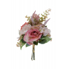 Selyemvirág csokor 33cm barack/rózsaszín