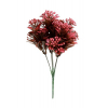 Selyemvirág csokor piros  30cm